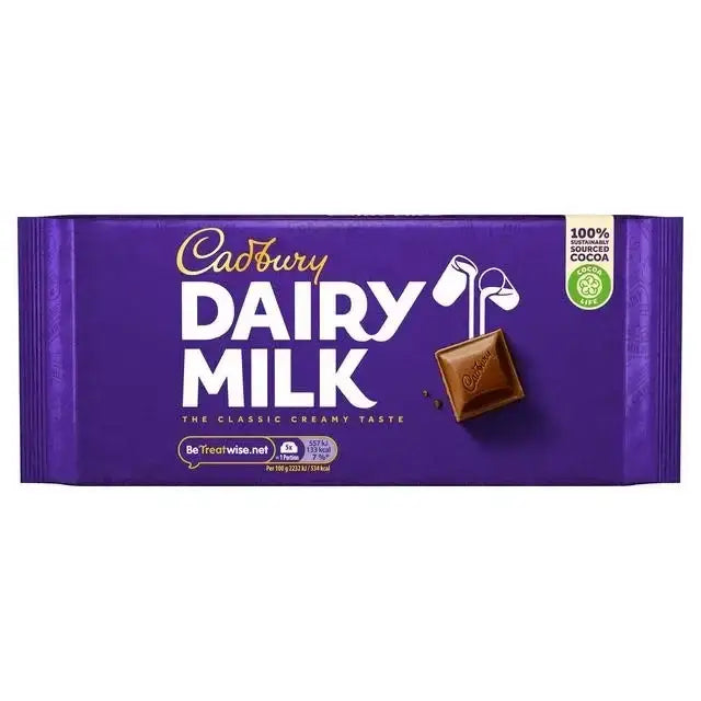 Wholesale Cadbury Dairy Milk 17x180g (Min 10 cases)