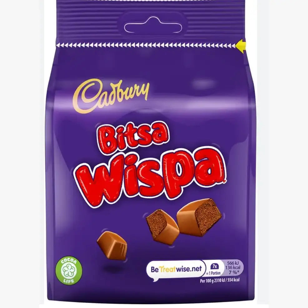 Wholesale Cadbury Bitsa Wispa 10x85g  (Min 10 cases)