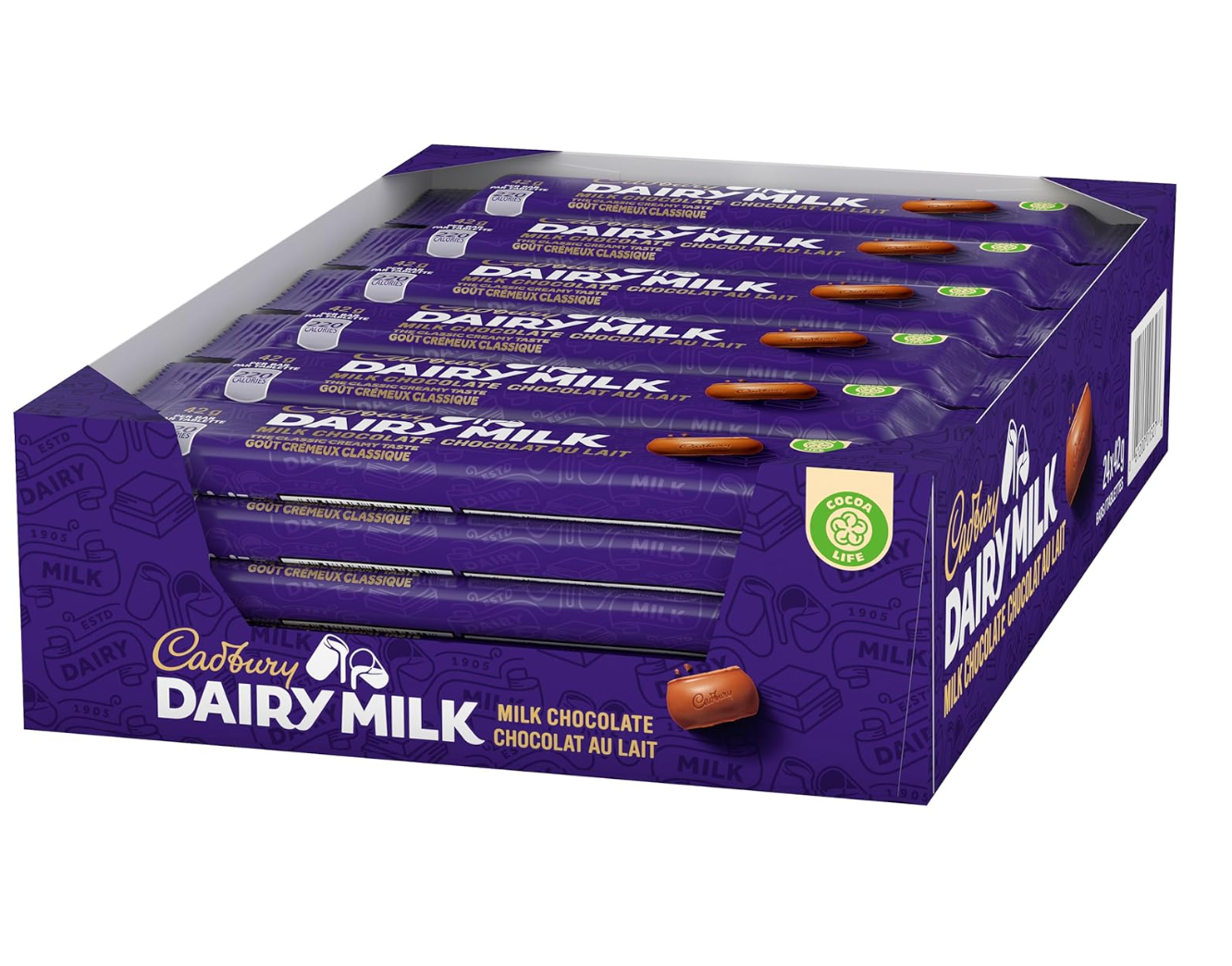 Cadbury Dairy Milk Chocolate Bar 22x95g ($2.45/Unit)