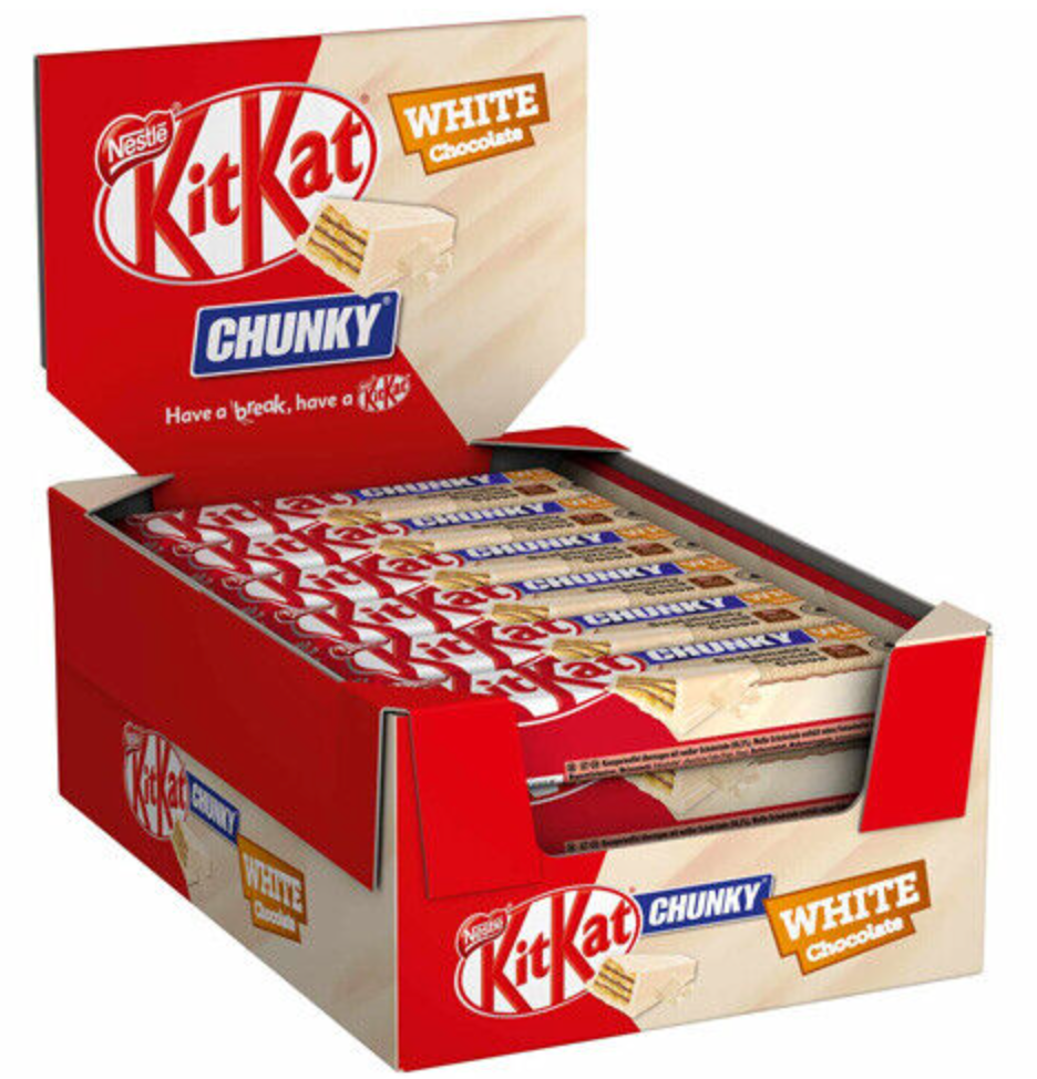 Kit Kat Chunk White Fingers 24x41.5g ($1.10/Unit)
