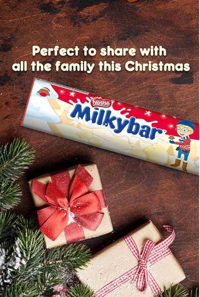 Christmas MILKY BAR Buttons Giant Tube 15x80g ($2.90/Unit)