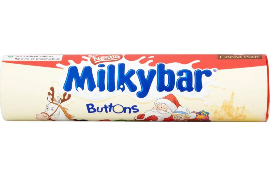 Christmas MILKY BAR Buttons Giant Tube 15x80g ($2.90/Unit)