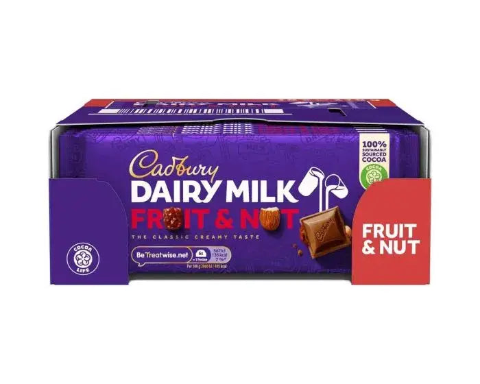 Cadbury Fruit N Nut 18x110G($2.25/unit)
