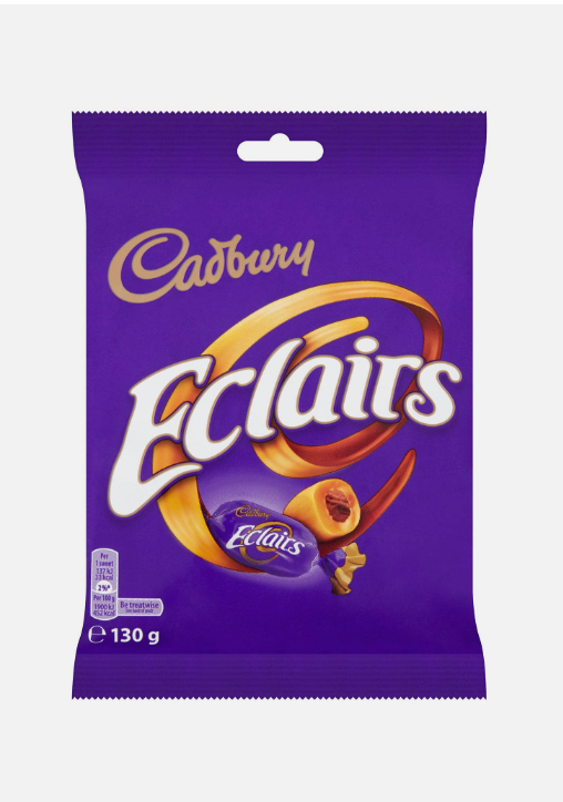 Cadbury Chocolate Eclairs 12x130g Holidays Season ($2.90/Unit)