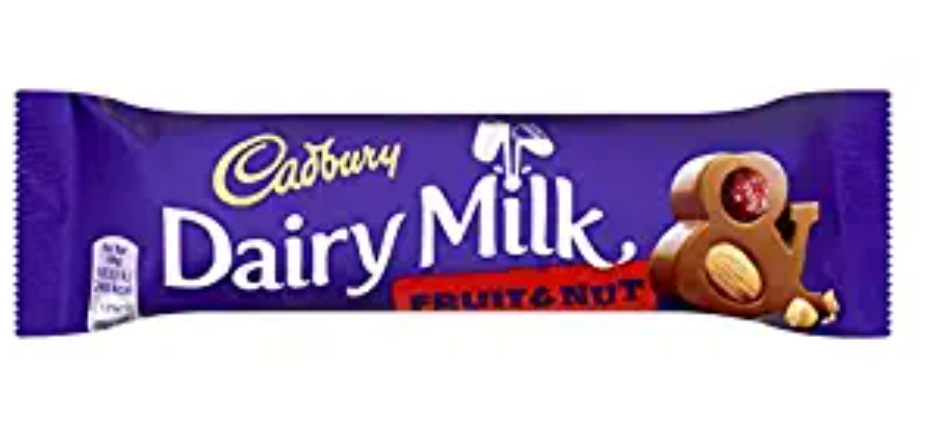 Cadbury dairy milk fruit & nut 48x49g ($1.10/Unit)