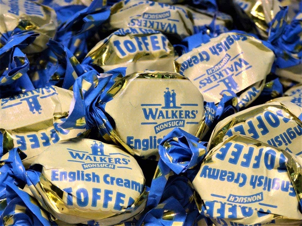 Walkers Toffee English Creamy Bag 150g (2.95/Unit)