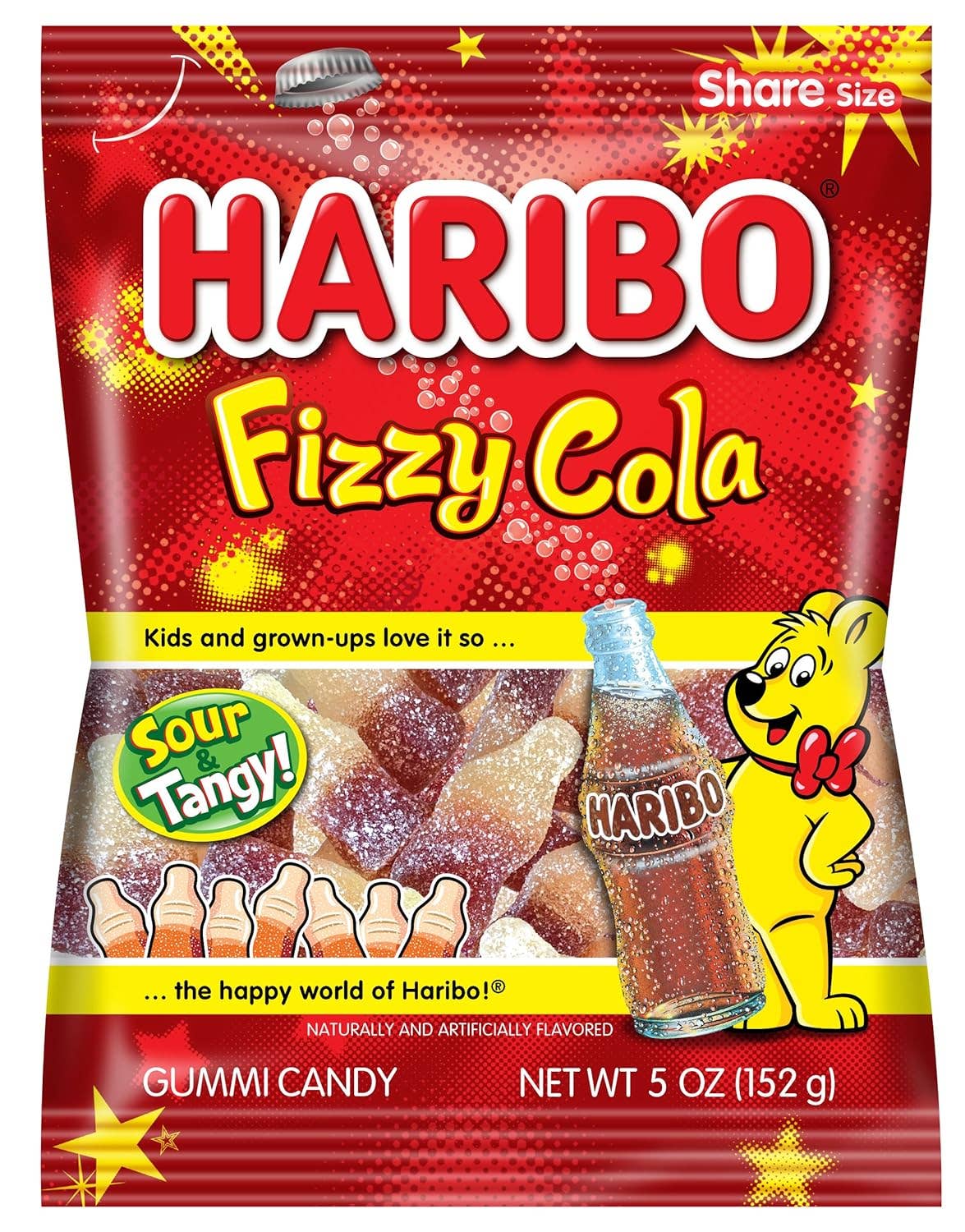 HARIBO Gummi Candy Fizzy Cola 5 oz. Bag (Pack of 12) ($2.25/Unit)