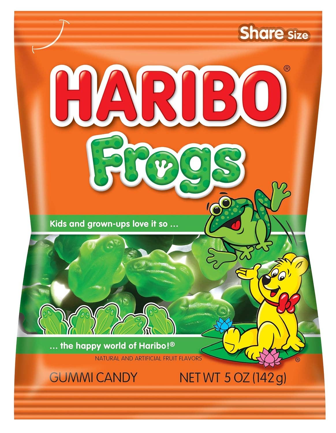 HARIBO Gummi Candy Frogs 5 oz. Bag (Pack of 12) ($2.25/Unit)