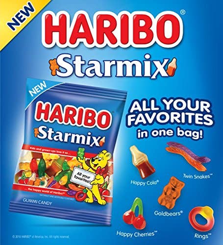 HARIBO Gummi Candy Starmix 5 oz. Bag (Pack of 12) ($2.25/Unit)