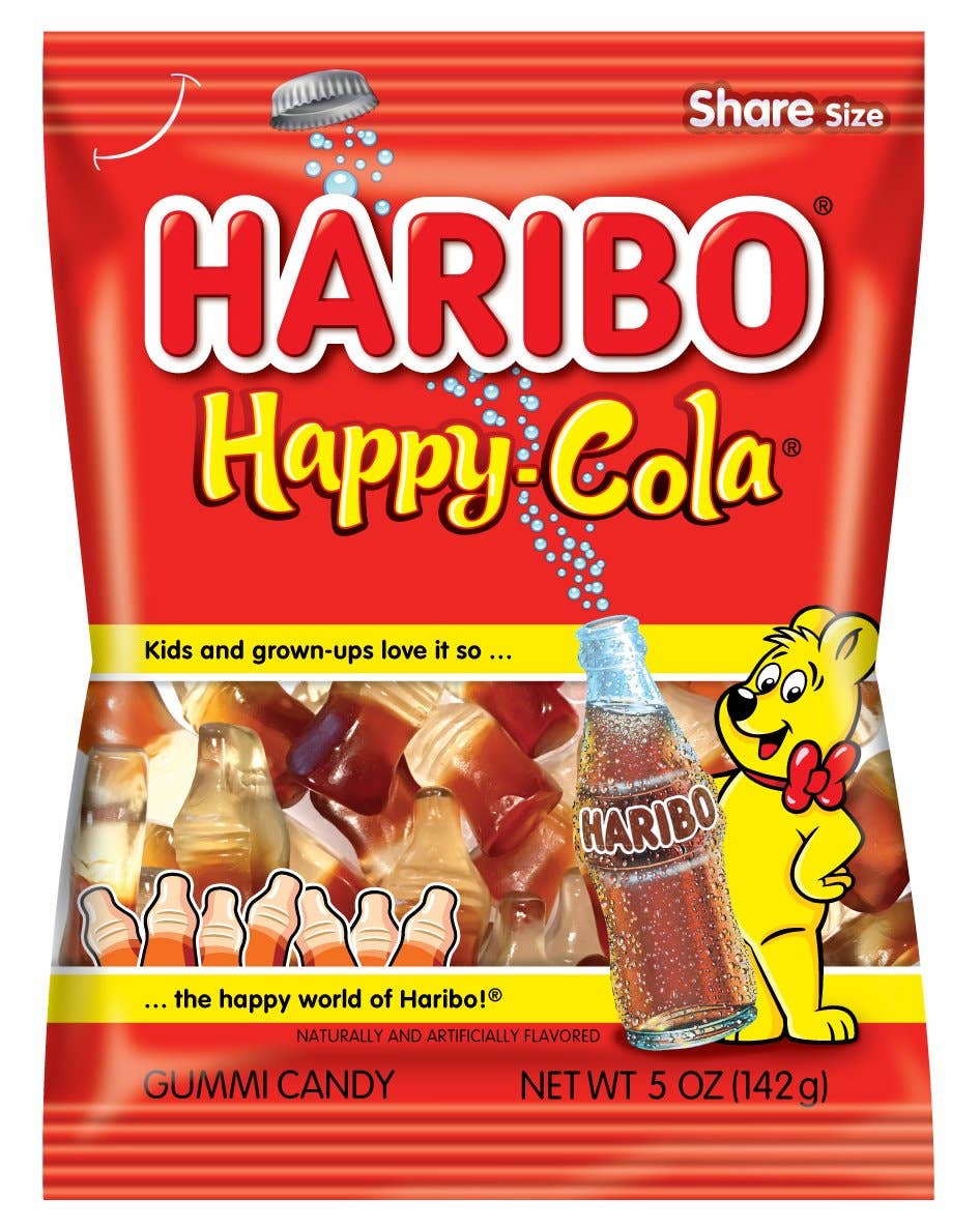 HARIBO Gummi Candy Happy-Cola 5 oz. Bag (Pack of 12)($2.25/Unit)