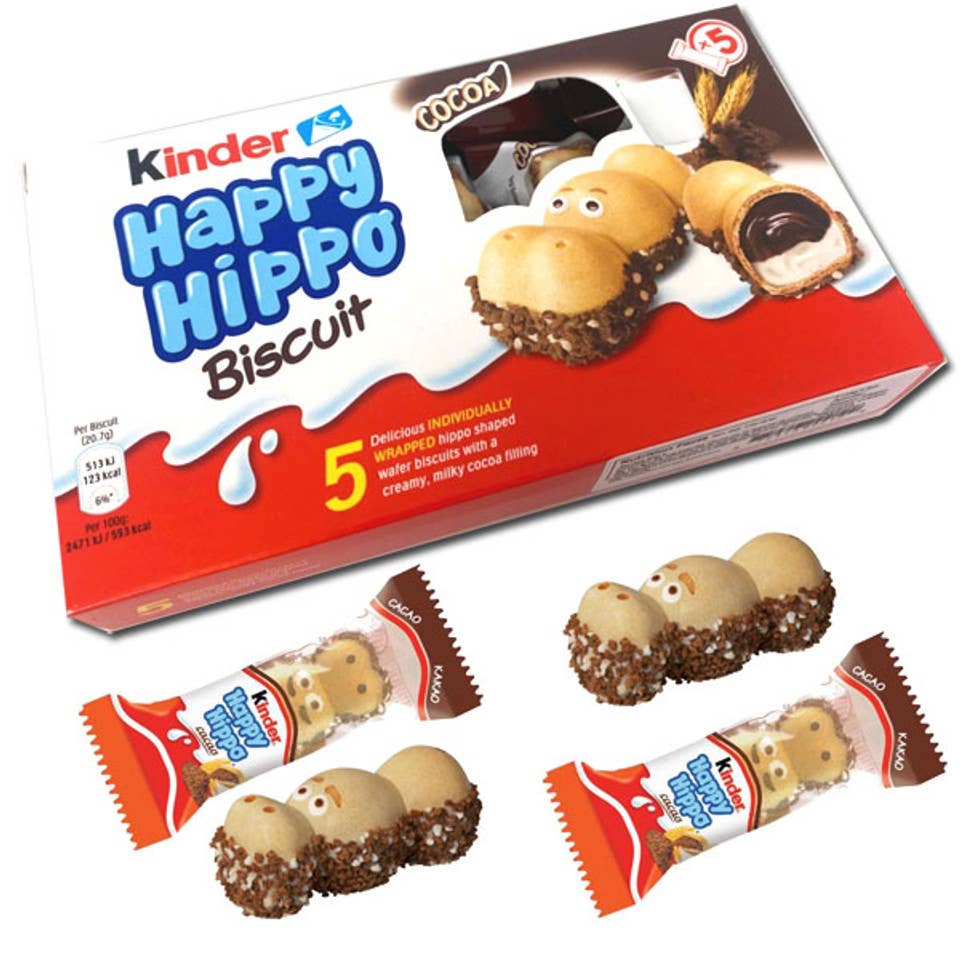 Kinder Happy Hippo COCOA Chocolate Wafer 10x103g ($3.40/Unit)