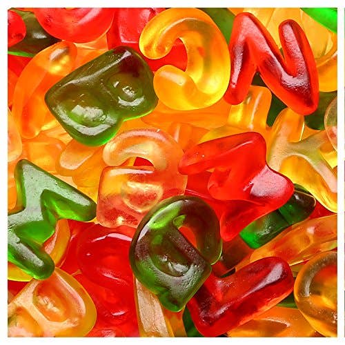 HARIBO Gummi Candy Alphabet Letters 5 oz. Bag (Pack of 12) ($2.25/Unit)