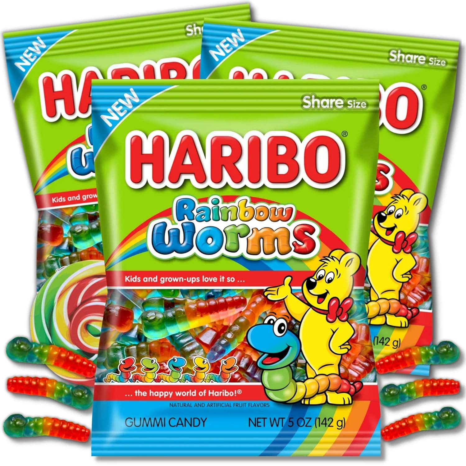 Haribo Rainbow Worms 5 oz. Bag ($2.25/Unit)