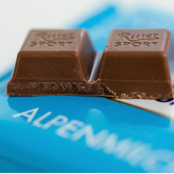 Ritter Sport, Alpine Milk Chocolate 12x100g ($2.35/unit)